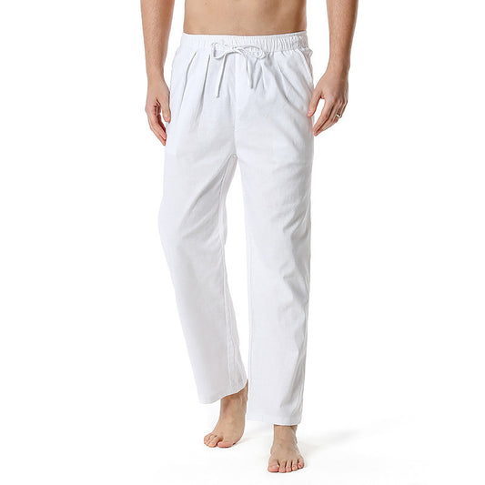 Pantaloni Estivi da Uomo in Cotone e Lino