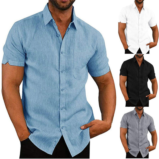 T-shirt Uomo Estiva Elegante a Maniche Corte